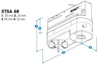 NORDIC | GLOBAL TRAC PRO | Geräteanschluß Adapter XTSA68 10 A. 250 V Schutzklasse I schwarz - Bild 2