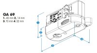 NORDIC | GLOBAL TRAC PRO | Geräteanschluß Adapter GA69 6 A. 250 V Schutzklasse I schwarz - Bild 2