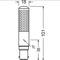OSRAM LED Special T SLIM CL 8-75W/827 B15d 1055lm 320° dimmbar - Bild 3