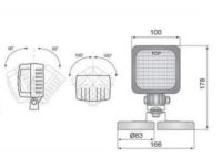 LED Arbeitsscheinwerfer | MAXI-BEAM | 2000lm | DT-Stecker | IP68 | 9 - 32 V | Engstrahlend - Bild 3