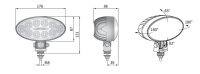 LED Arbeitsscheinwerfer | MEGA-BEAM | 4000lm | DT-Stecker | IP68 | 9 - 32 V | Engstrahlend - Bild 4