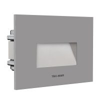 Wandeinbauleuchte 1001 PASO (AR) 4,5W 3000K Grau asymmetrisch breitstrahlend on/off - Bild 1