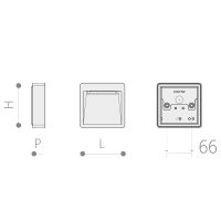 Wandeinbauleuchte 1002 PIXEL (AR) 9W 4000K Grau asymmetrisch breitstrahlend on/off - Bild 5