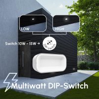 Wand- und Deckenleuchte 7016 GEM (N3) 15W 2700K Schwarz symmetrisch gleichmäßig on/off+dip-switch - Bild 3