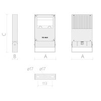 Flutlichtstrahler 7027 POLAR 2 (AR) 100W Ambra Silber asymmetrisch breitstrahlend DALI 2 - Bild 5