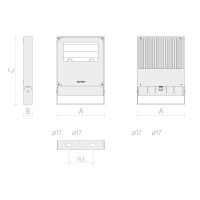 Flutlichtstrahler 7028 POLAR 3 (RR) 190W Ambra Silber asymmetrisch tiefstrahlend DALI - Bild 6