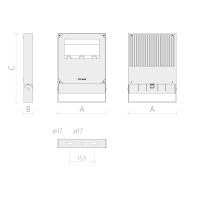 Flutlichtstrahler 7031 POLAR HE (AR) 100W 5700K Anthrazit asymmetrisch mittelstrahlend DALI - Bild 3