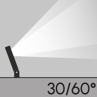 Flutlichtstrahler 7232 BEST 2R RGBW (EL) 50W = rosso Silber elliptisch engstrahlend 30/60 DALI 2 - Bild 5