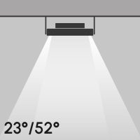 Pendelleuchte 8310 FLAT 1 (EL) 56W 5000K Silber asymmetrisch elliptischstrahlend DALI - Bild 3