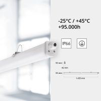 Pendelleuchte 2110 LEA (LD) 66W 4000K Grau symmetrisch breitstrahlend on/off - Bild 8