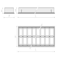 Einbauleuchte 1100 VENEZIA (2R) 60W 4000K Weiß symmetrisch breitstrahlend on/off - Bild 2