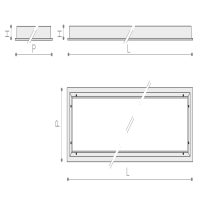 Einbauleuchte 1810 DIANA 2 IP65 (RP) 36W 4000K Weiß mikroprismatisch breitstrahlend on/off - Bild 2