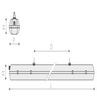 Pendelleuchte 2049 UNICA HT (LC) 31W 3000K Grau DALI 2 (ABS+PMMA) - Bild 2