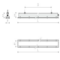 Pendelleuchte 2258 IRIS (VA) 9W 5000K Silber symmetrisch breitstrahlend Notlicht (dip-switch) - Bild 1