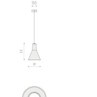 Pendelleuchte 6017 NORA (RS) 6W 2700K Grau symmetrisch engstrahlend on/off - Bild 2
