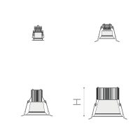 Einbauleuchte 6021 STEP (QS) 10W 2700K Weiß symmetrisch engstrahlend DALI 2 / DALI 2 push - Bild 2