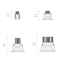 Einbauleuchte 6022 TADAO (QF) 15W 2700K Schwarz symmetrisch breitstrahlend DALI 2 / DALI 2 push - Bild 2