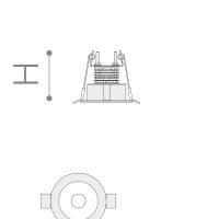 Einbauleuchte 6025 EDU (RS) 6W 3000K Schwarz symmetrisch engstrahlend DALI 2 / DALI 2 push - Bild 2
