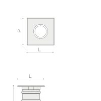 Einbauleuchte 7070 DOT (Q56) 6W 3000K Corten symmetrisch mittelstrahlend on/off - Bild 2