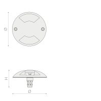 Einbauleuchte 7071 GLIM (R92) 5W 4000K AISI 316 symmetrisch breitstrahlend on/off - Bild 2