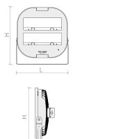 Flutlichtstrahler 8032 LORD 4 (AR) 150W 5700K CRI 90 Silber asymmetrisch mittelstrahlend em. 1h - Bild 2