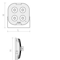 Flutlichtstrahler 8032 LORD 4 (CR) 175W 5000K Silber symmetrisch engstrahlend Glas satiniert - Bild 2