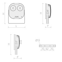 Flutlichtstrahler 8034 LITTLE-LORD (PR) 100W 3000K Silber symmetrisch breitstrahlend DALI - Bild 2