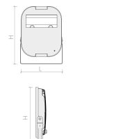 Flutlichtstrahler 8036 LORD 2 (AR) 130W 5700K CRI 90 Silber asymmetrisch mittelstrahlend DALI - Bild 2
