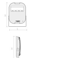 Flutlichtstrahler 8037 LORD HP (AR) 80W 3000K Silber asymmetrisch mittelstrahlend DALI - Bild 2