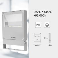 Flutlichtstrahler 7028 POLAR 3 (RR) 150W 4000K Silber asymmetrisch tiefstrahlend on/off - Bild 10