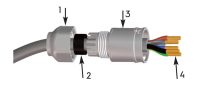 TEC-MAR Quick Connect | Buchse | 16A 250V | IP66 | 1-2,5mm | 5-Polig DALI - Bild 4