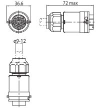 TEC-MAR Quick Connect | Stecker | 16A 250V | IP66 | 1-2,5mm | 5-Polig DALI - Bild 6