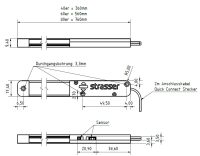 Schubladenleuchte 60 mit Abstandsregelung, 292 lm, 5,3 Watt, 3000 Kelvin Warmweiß, Ra90, 560x9,6x17,5mm inkl. 2m Kabel Mini Quick Connect Stecker - STRASSER - Bild 4