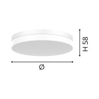 OPELLA PRO Anbauleuchte, d290, direkt, 2700/3000/4000K, Diffusor opal, CRI>80, Basic, weiß - Bild 2