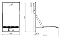 Kranschweinwerfer StackBeam ROT, 900W, CCT (3000 - 5000K), asymmetrisch, IP65, IK08, Kranhalterung integriert - Bild 8