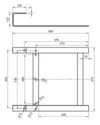 Kranhalterung, LED Fluter,  Montagegestell Turmdrehkran, Kranbefestigung BASIC - Bild 5