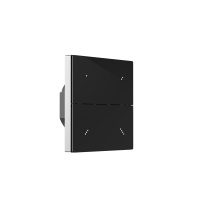 CASAMBI Wandschalter 230V. 4-fach. Glas. inkl. Relais (1.3A). schwarz - Bild 1