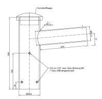 Lichtmast Einfachaufsatz  EAF 76/60-200 - Bild 2