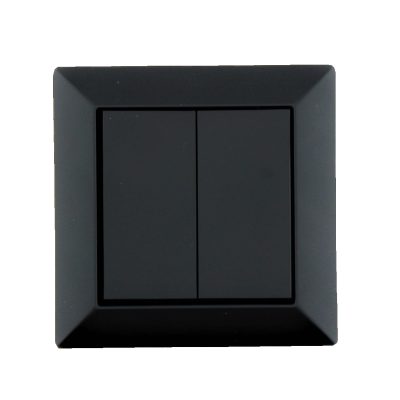 CASAMBI Umbauset Wandschalter, batterielos EnOcean, 4fach, anthrazit