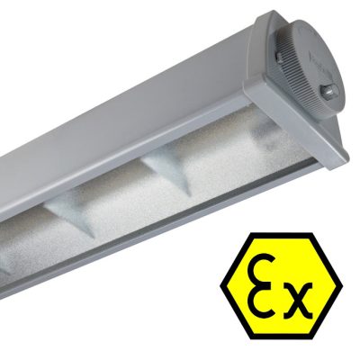 EX Leuchte | Stahlblech Microprisma | Zone 2/22 |74W | 9900lm | 4000K | IP66