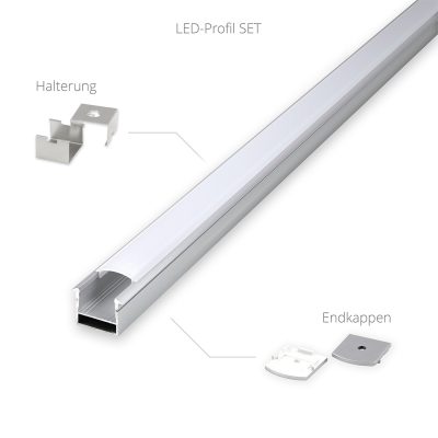 Aluprofil EINBAUPROFILE: PRIN U 2m 22mm 19mm