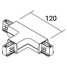 Stromschienenstrahler DREHSTROM STROMSCHIENE Schwarz 165mm (B4014B)