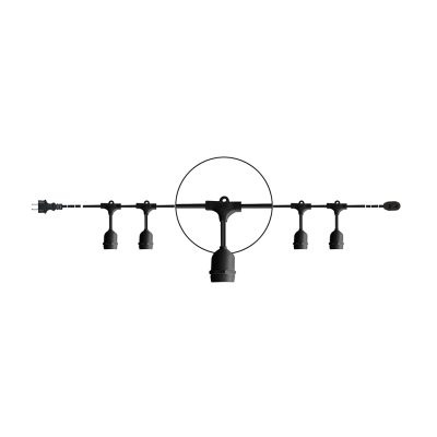 LED-Lampe CATENARIA E27 Schwarz