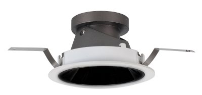 Leuchte DURABLE VERSENKTE SCHWARZ Weiß GU10 IP20 Ø90