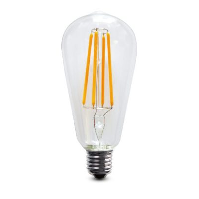 LED-Lampe DECO LED TECNO VINTAGE TRANSPARENT E27 5W 550lm 2700K 320° Ø65