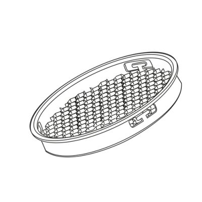 DURA BEAM 3 Phasen Strahler - Blendschutzgitter, ø50mm, weiss, 5Stk.