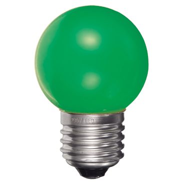 LED-Lampe PING BALL E27 0.8W Grün 320°