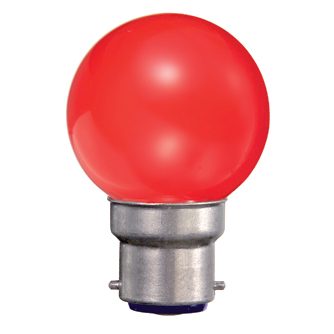 LED-Lampe PING BALL B22 0.5W Rot 320°