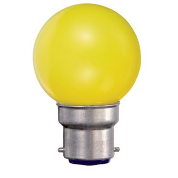 LED-Lampe PING BALL B22 0.5W Gelb 320°