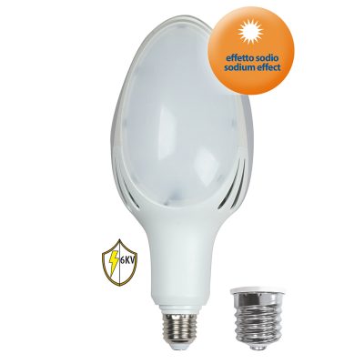 LED-Lampe ELLIPSOID HIGH POWER E27/E40 70W 6700lm 2400K 300°